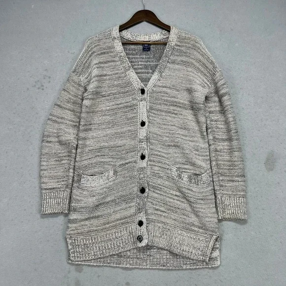 GAP Maternity Women's Marled Knit Cardigan Sweater Long Sleeve Pockets Size M - Picture 2 of 10